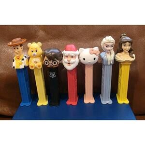 PEZ Dispensers Hello Kitty Woody Elsa Belle Harry Potter Santa Carebear Hungary